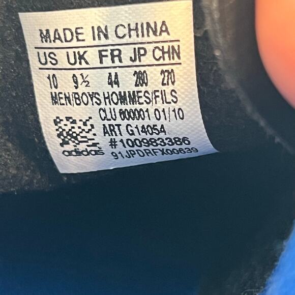 Adidas goletto men cleats black blue white size 10 men - Picture 6 of 7